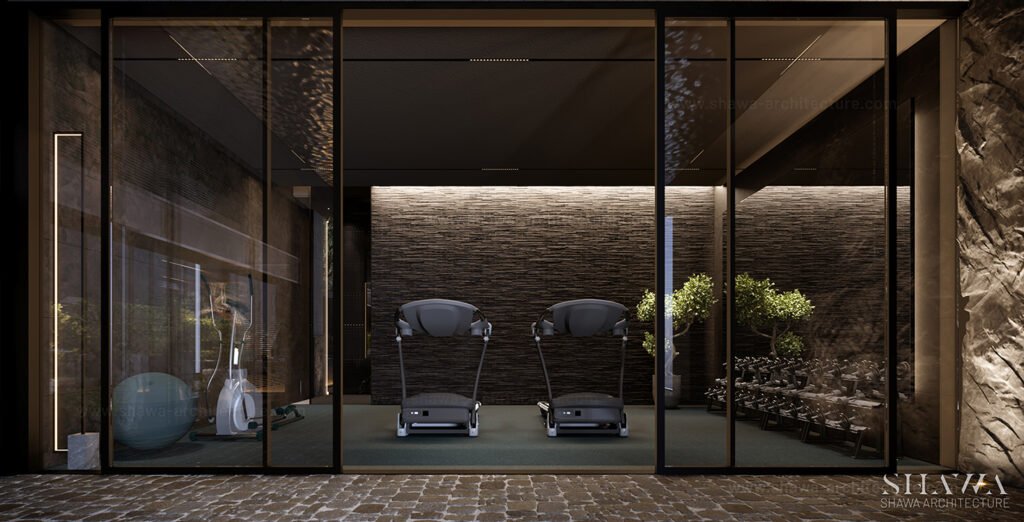 PRIVATE VILLA GYM - shawa architecture