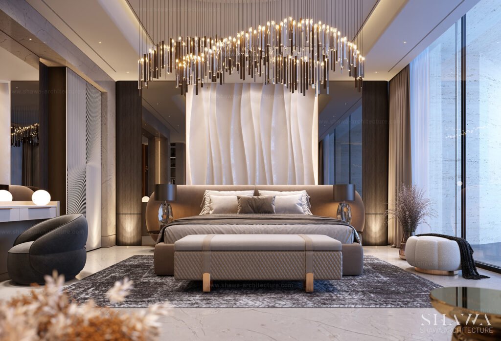 PRIVATE VILLA MASTER BEDROOM - shawa architecture