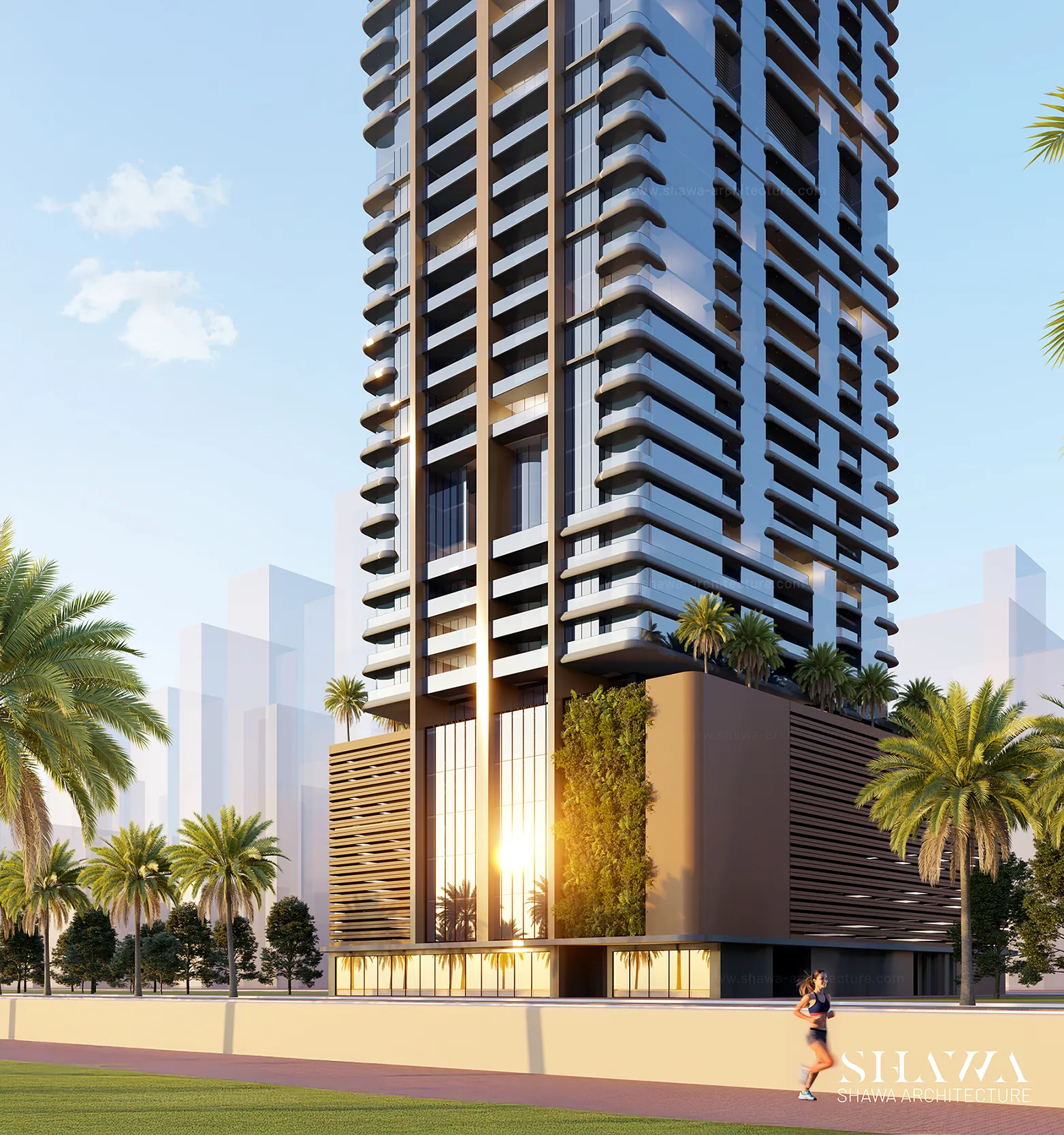 Al Ghaf Residential Tower in Sharjah by Shawa Architecture, image 2 Al Ghaf Residential Tower in Sharjah by Shawa Architecture, image 2