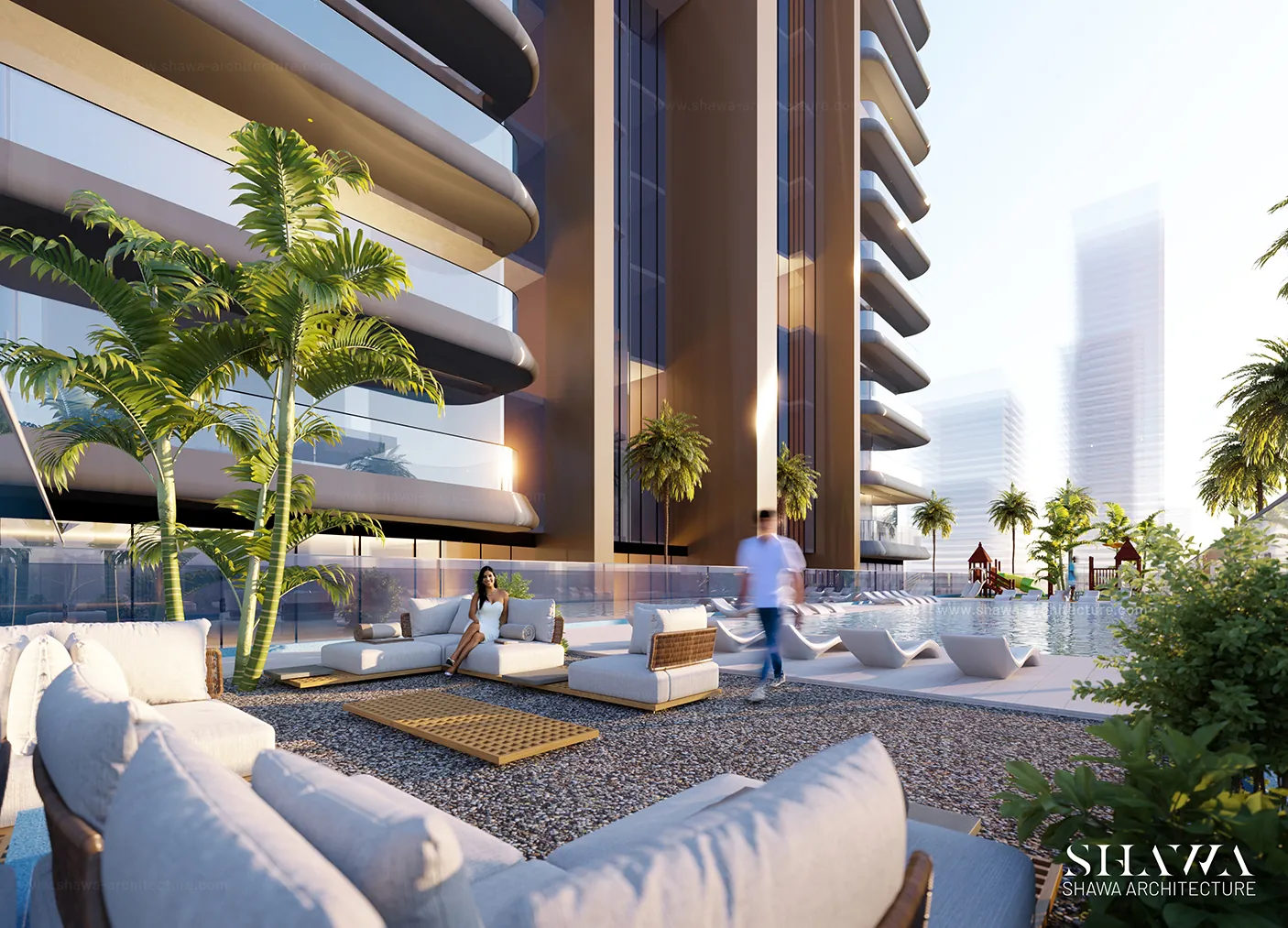 Al Ghaf Residential Tower in Sharjah by Shawa Architecture, image 3 Al Ghaf Residential Tower in Sharjah by Shawa Architecture, image 3