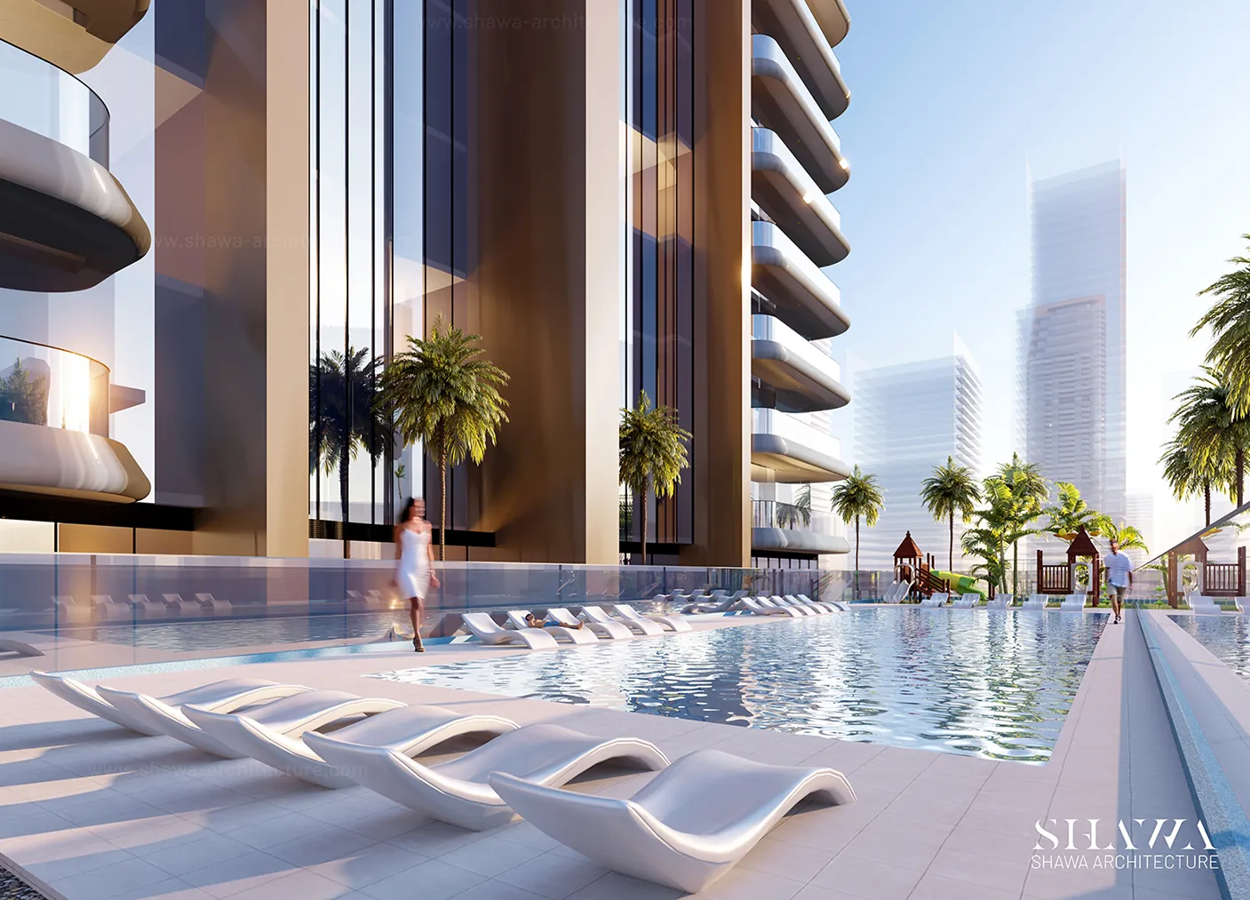 Al Ghaf Residential Tower in Sharjah by Shawa Architecture, image 4 Al Ghaf Residential Tower in Sharjah by Shawa Architecture, image 4