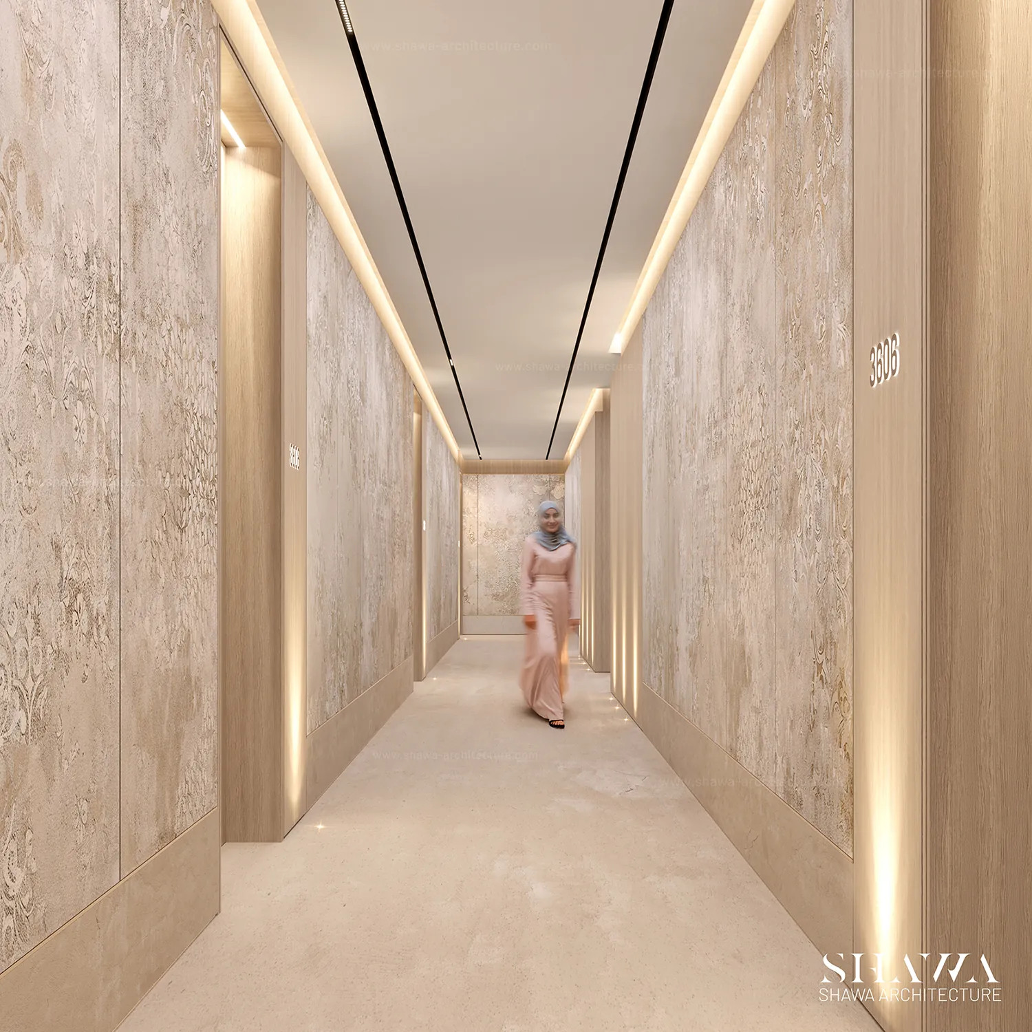 Al Ghaf Tower interior design in Sharjah by Shawa Architecture, image 5 Al Ghaf Tower interior design in Sharjah by Shawa Architecture, image 5