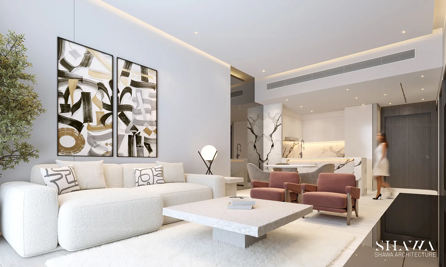 Al Ghaf Tower interior design in Sharjah by Shawa Architecture, image 8 Al Ghaf Tower interior design in Sharjah by Shawa Architecture, image 8
