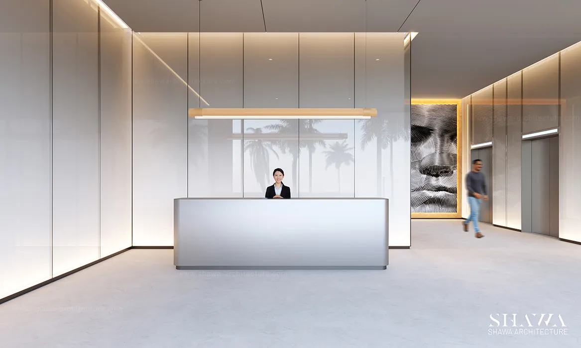 Auresta Tower entrance lobby design in Dubai by Shawa Architecture, image 2 Auresta Tower entrance lobby design in Dubai by Shawa Architecture, image 2