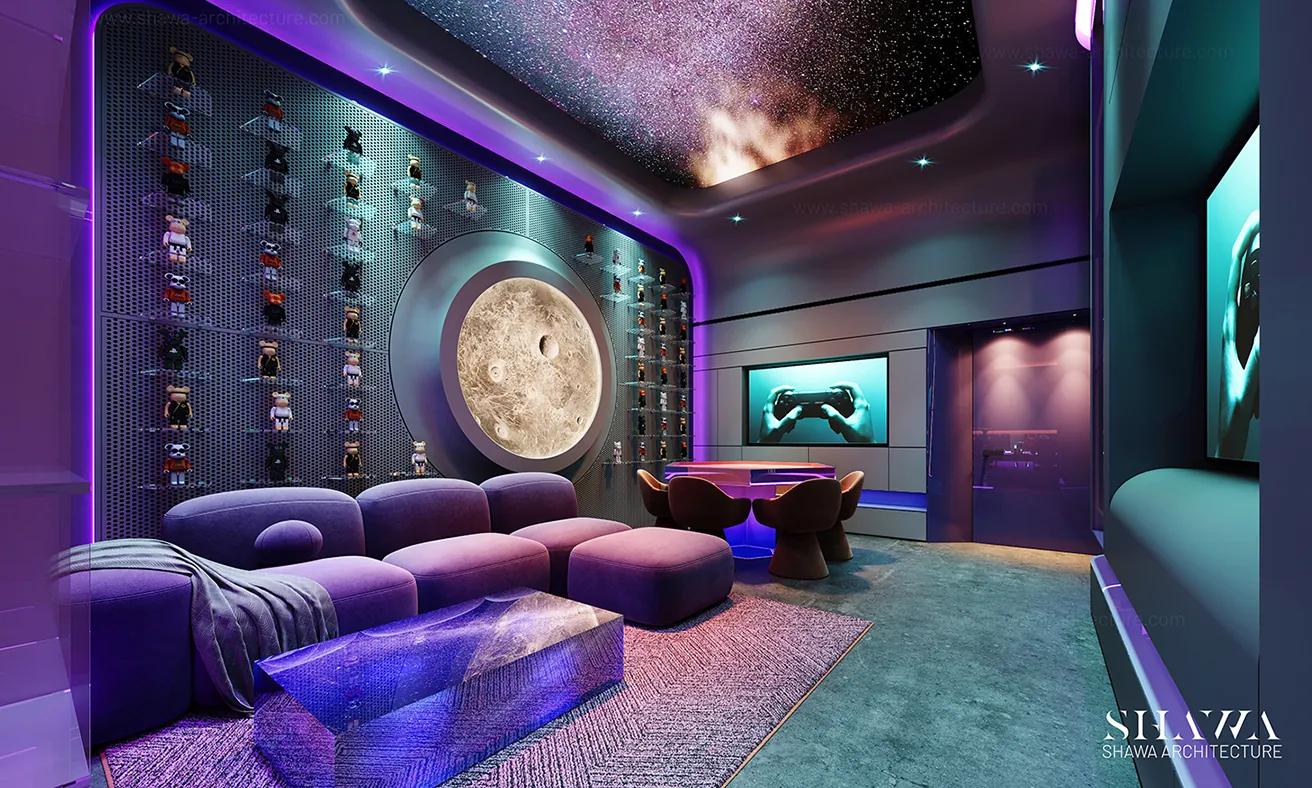 Gaming Room interior design in Dubai by Shawa Architecture, image 2 Gaming Room interior design in Dubai by Shawa Architecture, image 2