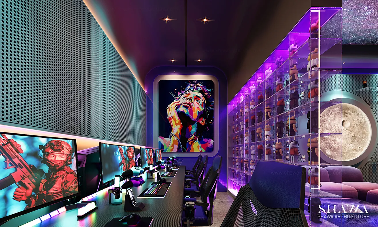 Gaming Room interior design in Dubai by Shawa Architecture, image 3 Gaming Room interior design in Dubai by Shawa Architecture, image 3