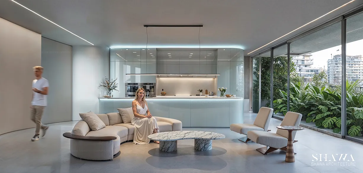 Green Tower interior design in Dubai by Shawa Architecture, image 6 Green Tower interior design in Dubai by Shawa Architecture, image 6