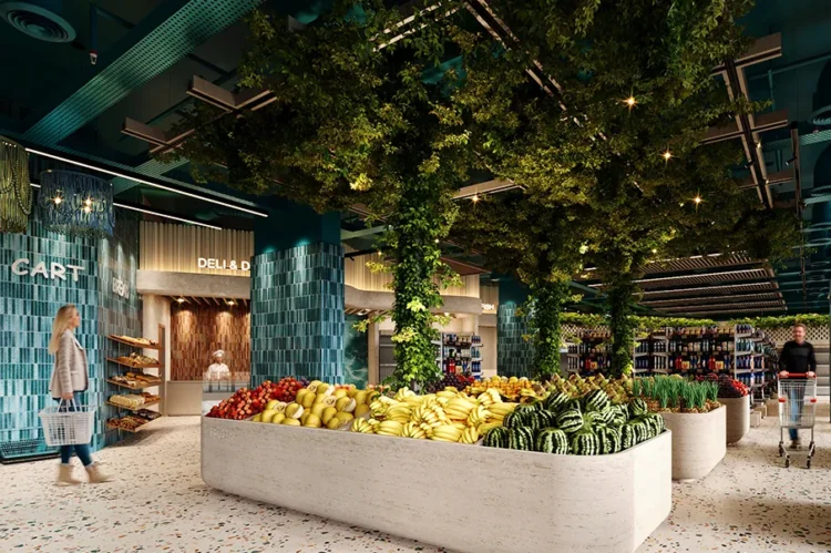 Mazrati Supermarkets interior design by Shawa Architecture