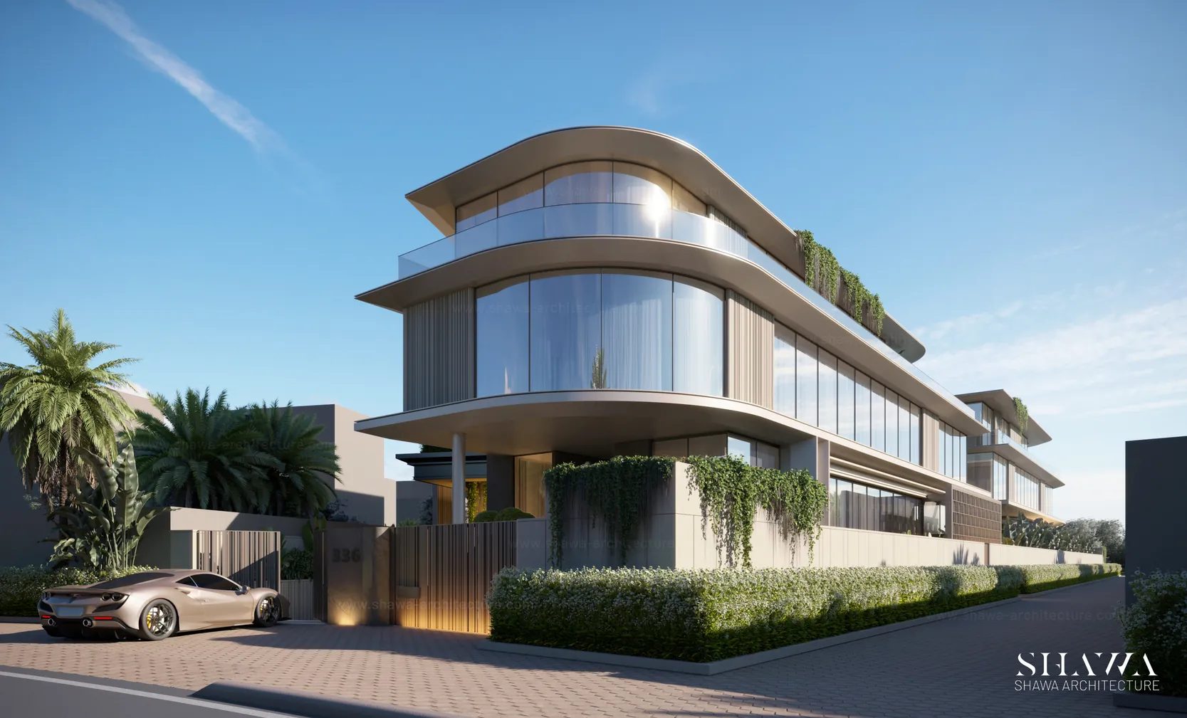 Waterfront villa in Al Mamzar, Dubai by Shawa Architecture, image 1 Waterfront villa in Al Mamzar, Dubai by Shawa Architecture, image 1