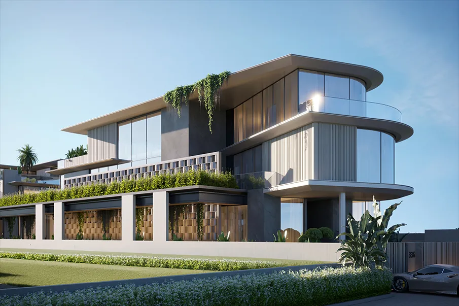 Waterfront villa in Al Mamzar, Dubai by Shawa Architecture