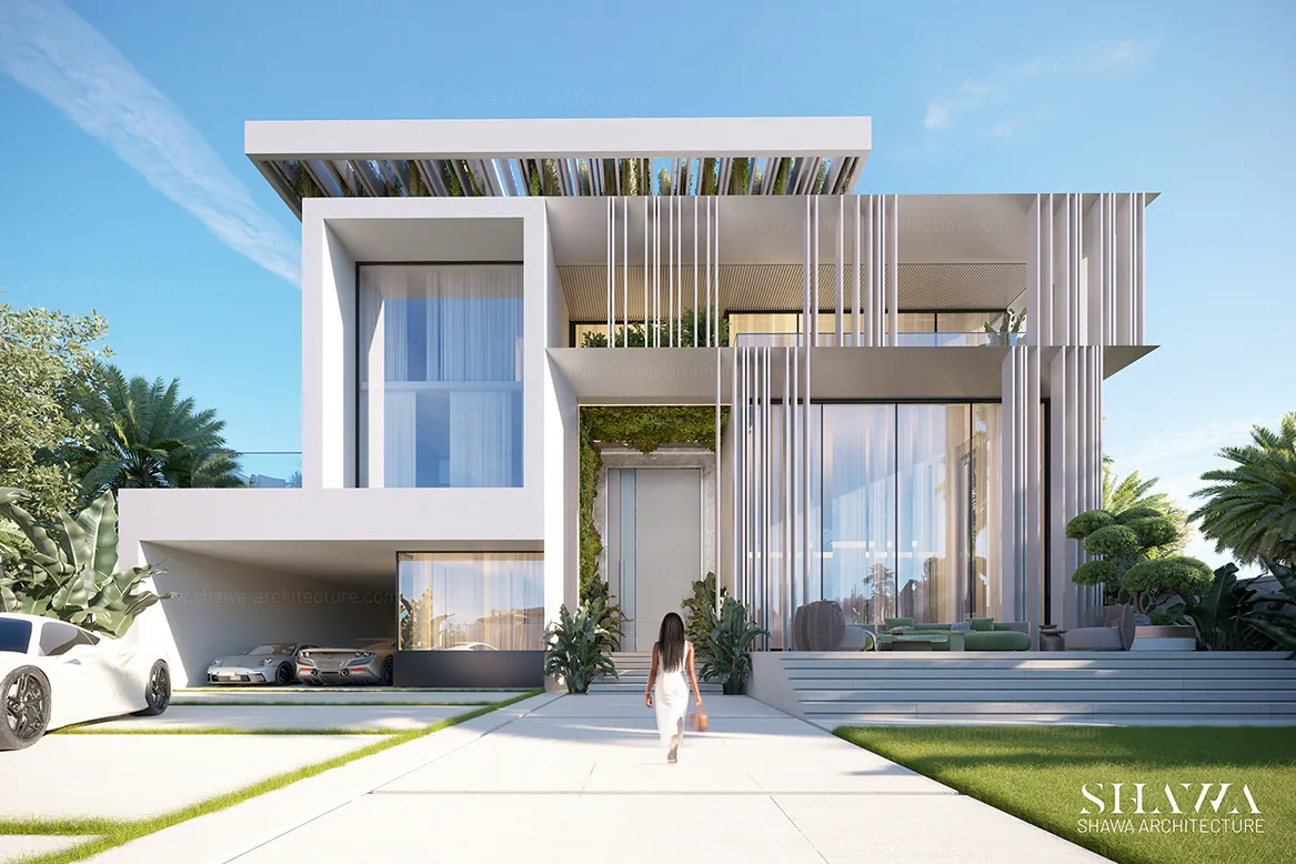Private villa in Ethiopia, facade options by Shawa Architecture, image 8 Private villa in Ethiopia, facade options by Shawa Architecture, image 8