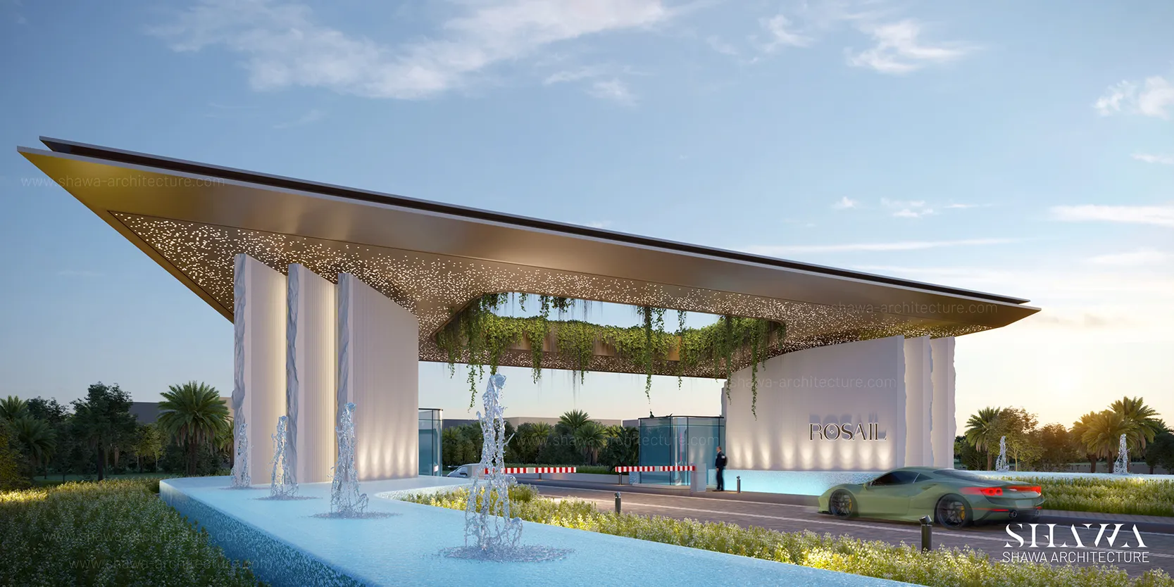Rosail City Gates design in Egypt by Shawa Architecture, image 2 Rosail City Gates design in Egypt by Shawa Architecture, image 2