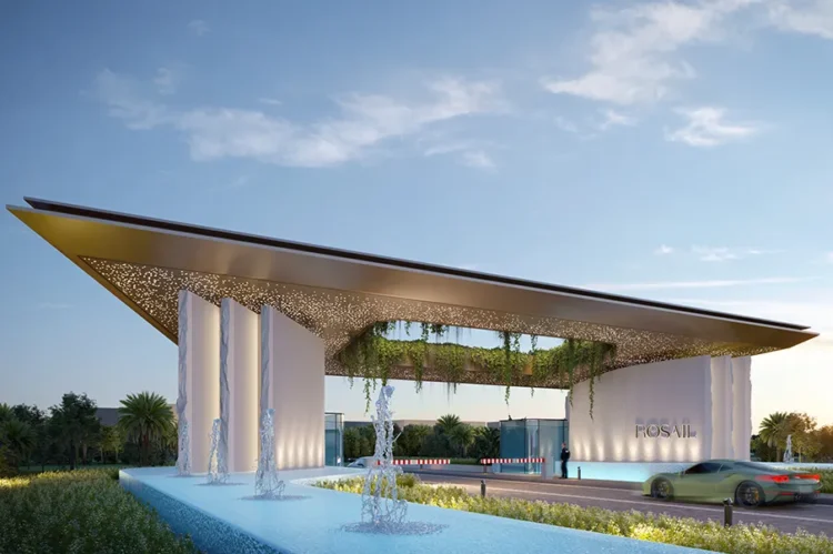 Rosail City Gates design in Egypt by Shawa Architecture